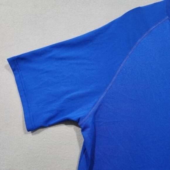 Under Armour Shirt Mens 2XL Blue TShirt Solid Regular CoupeHeatGear Shor… - Picture 5 of 16